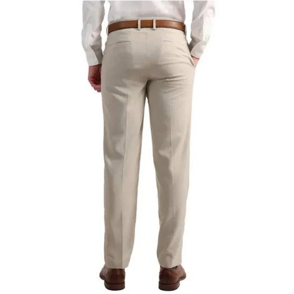 NEW Kenneth Cole Reaction Men's 32x34 Tan Slim Fit Performance Dress Pants